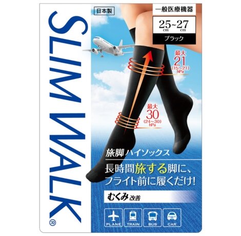 スリムウォーク 旅脚ハイソックス 25~27cm｜ピップ株式会社