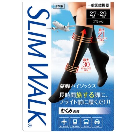 スリムウォーク 旅脚ハイソックス 25~27cm｜ピップ株式会社