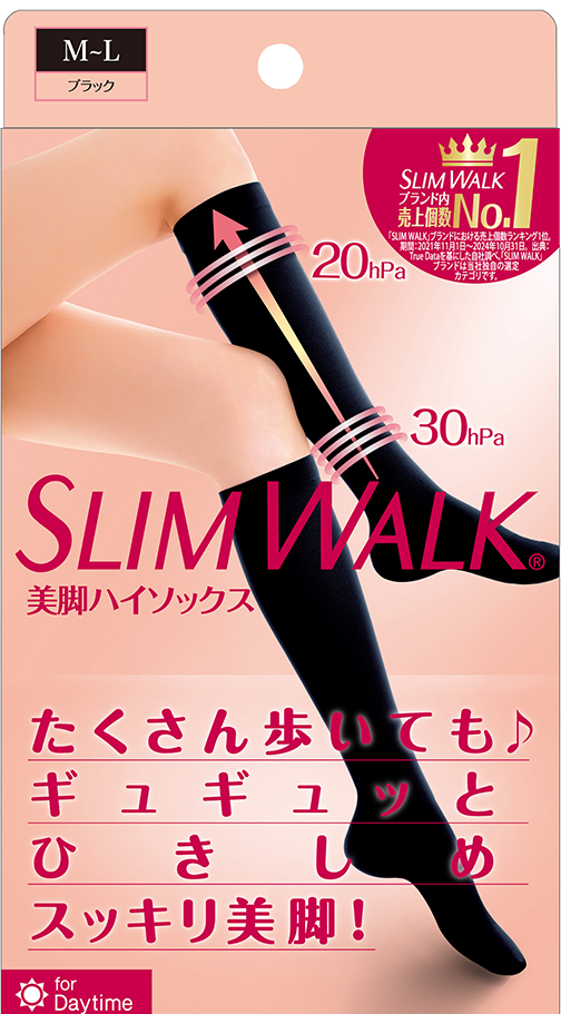SLIM WALK 美脚ソックス M-L 10足セット 美脚ハイソックス | 着圧ソックス スリムウォーク